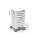 Waterloo Healthcare Waterloo 5-Drawer Junior Medium Aluminum Bedside Cart JMGSA-33369-LTG